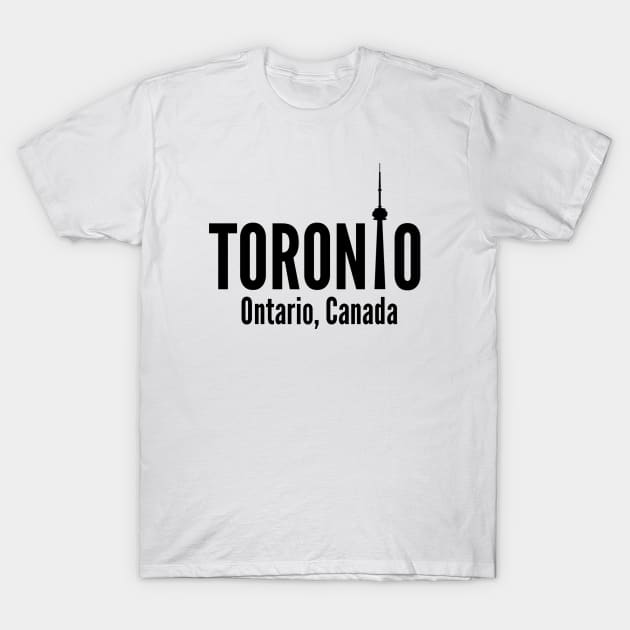 Toronto with CN Tower T-Shirt by swiftscuba